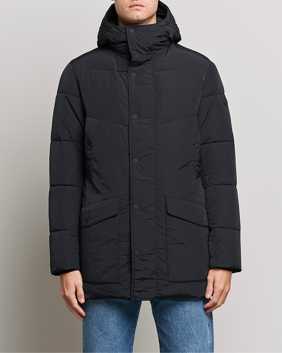 Mies | Save The Duck | Save The Duck | Elvis Crinkle Nylon Parka Black