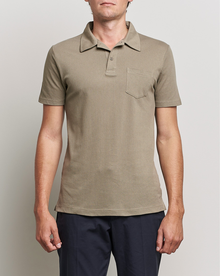 Mies |  | Sunspel | Riviera Polo Shirt Caper