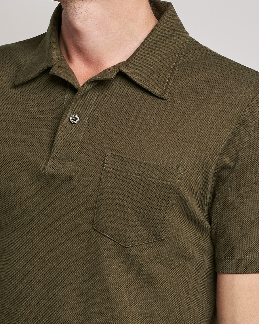 Mies | Pikeet | Sunspel | Riviera Polo Shirt Dark Moss