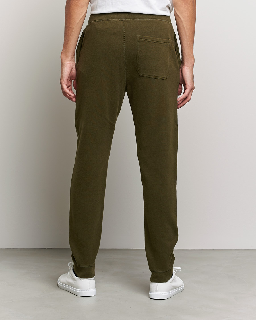 Mies | Housut | Sunspel | Cotton Loopback Track Pants Dark Moss