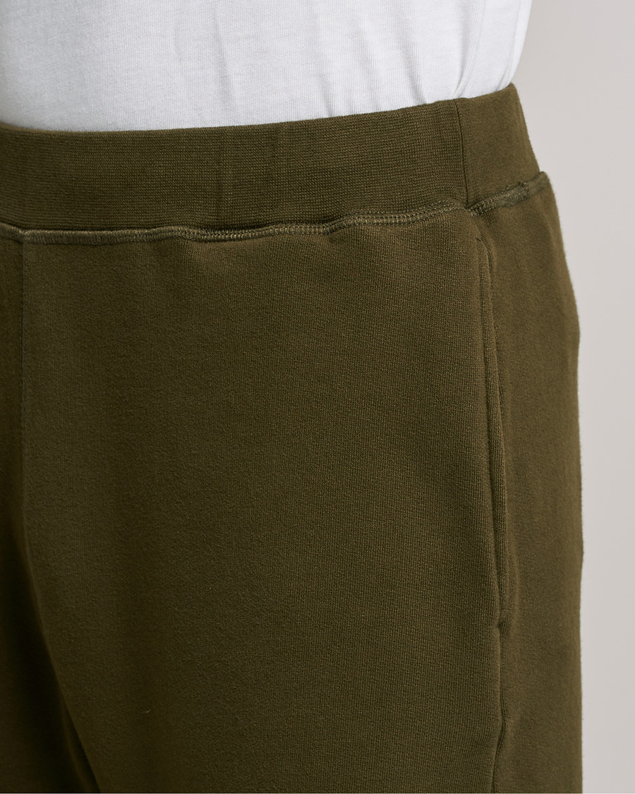 Mies | Housut | Sunspel | Cotton Loopback Track Pants Dark Moss