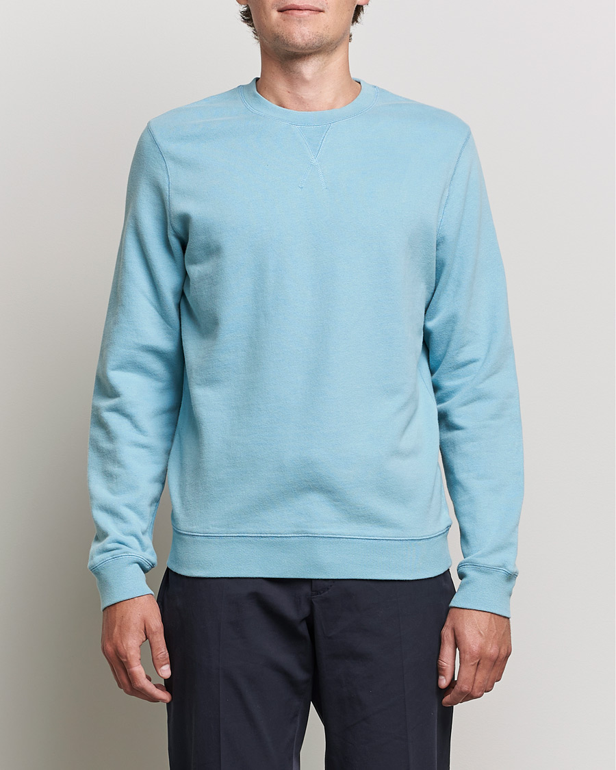 Mies |  | Sunspel | Loopback Sweatshirt Storm Blue