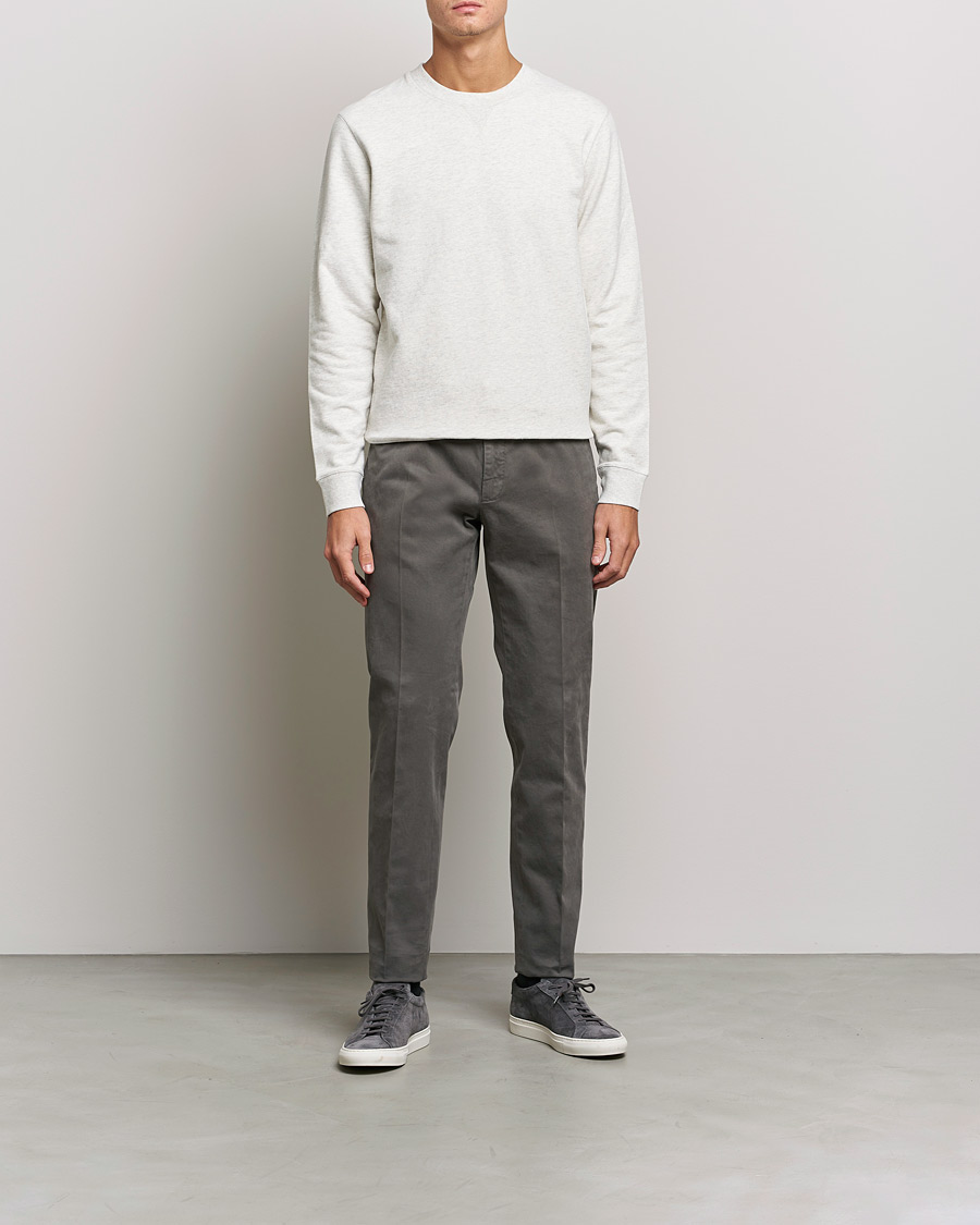 Mies | Puserot | Sunspel | Loopback Sweatshirt Archive White Melange