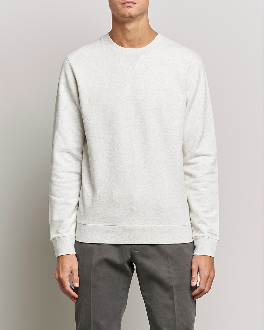 Mies | Puserot | Sunspel | Loopback Sweatshirt Archive White Melange