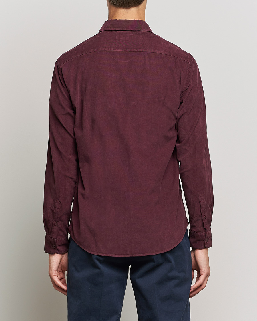 Mies | Kauluspaidat | Sunspel | Cotton Baby Cord Shirt Port