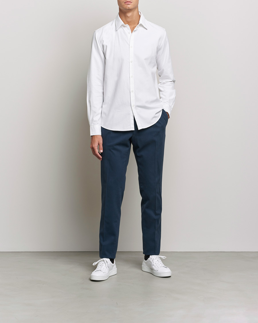 Mies | Kauluspaidat | Sunspel | Casual Oxford Shirt White