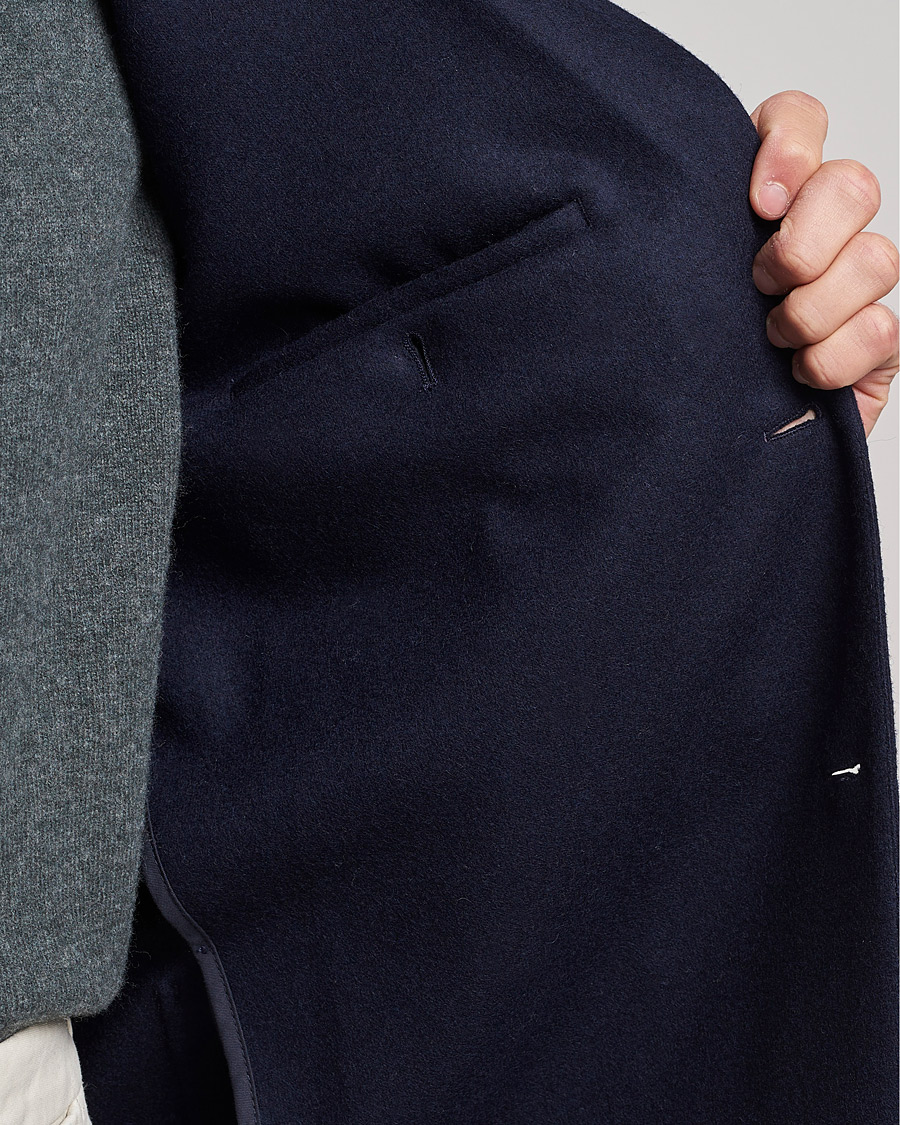 Mies | Pikkutakit | Sunspel | Boiled Wool Jersey Blazer Navy