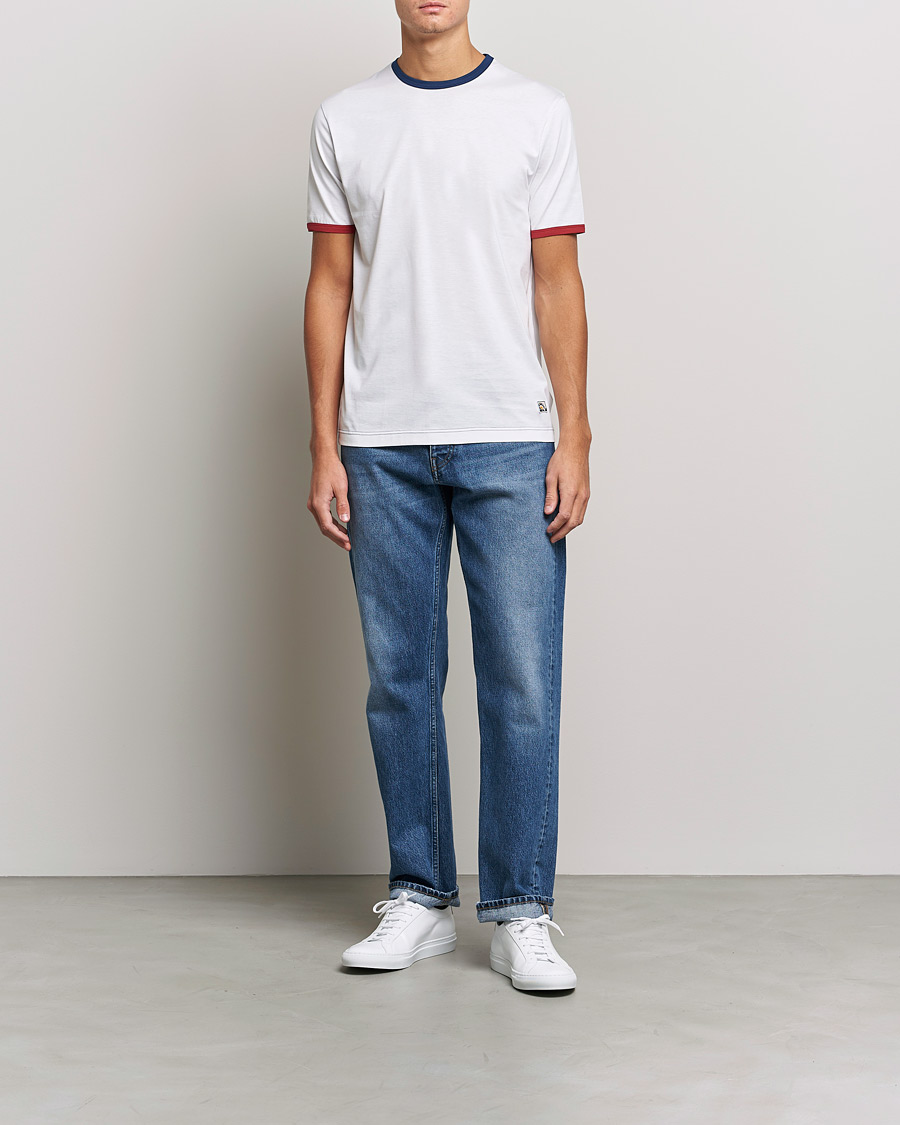 Mies | T-paidat | Sunspel | Paul Weller Supima Cotton T-Shirt White