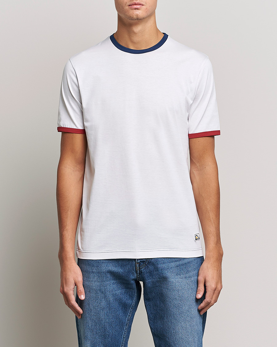 Mies |  | Sunspel | Paul Weller Supima Cotton T-Shirt White