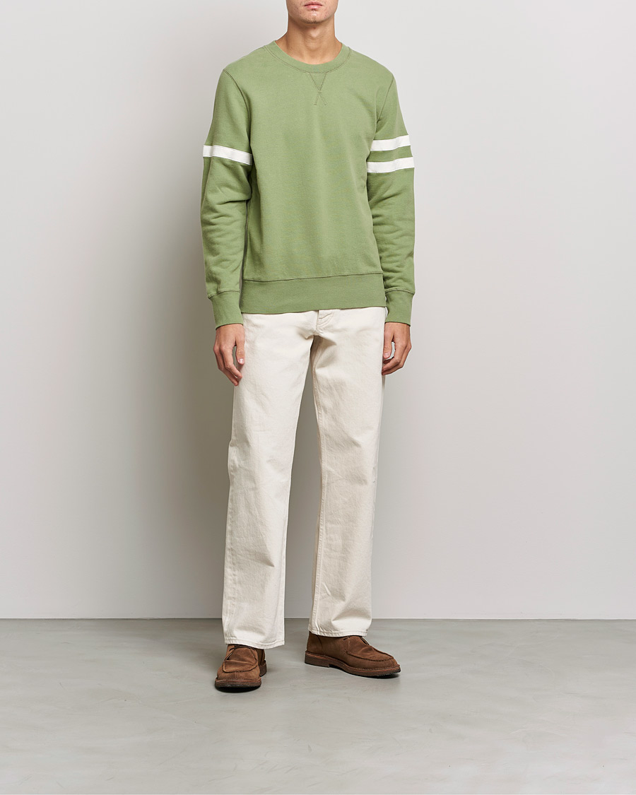Mies | Puserot | Sunspel | Paul Weller Loopback Sweatshirt Dark Sage