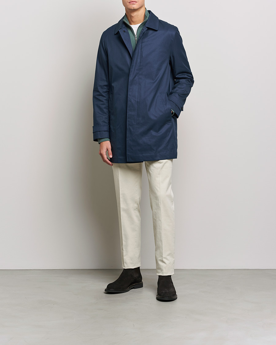Mies | Takit | Sunspel | Paul Weller Technical Cotton Mac Night Sky