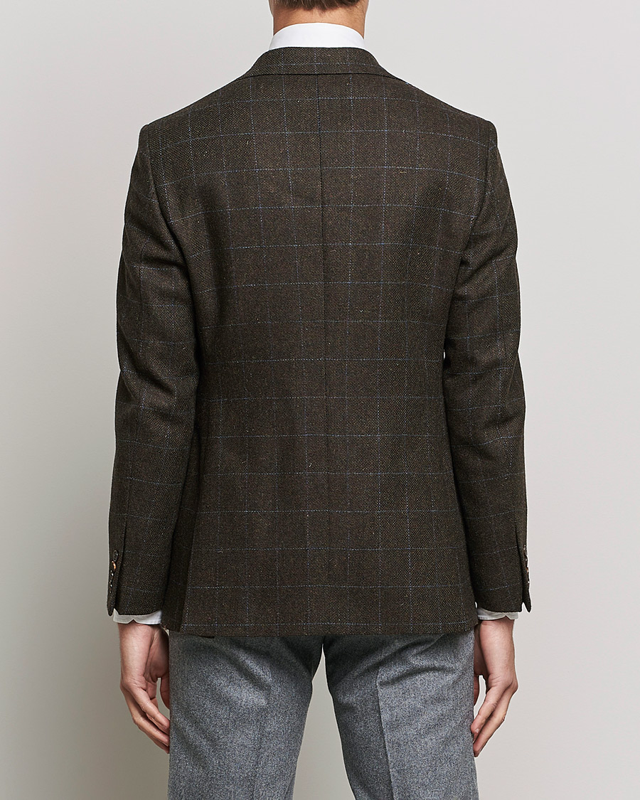 Mies | Pikkutakit | Walker Slater | Edward Lambswool Windowpane Blazer Dark Brown