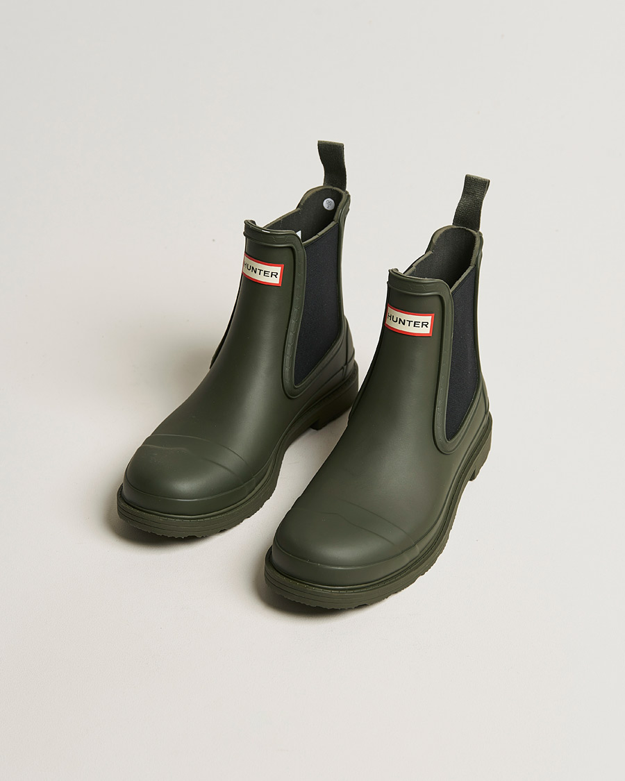 Mies | Kalossit & Kumisaappaat | Hunter Boots | Commando Chelsea Boot Dark Olive