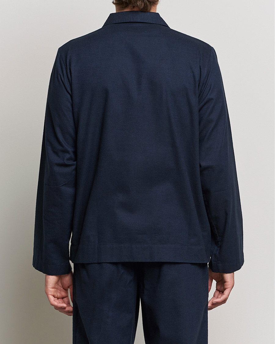 Mies | Yöpuvut ja kylpytakit | Tekla | Flannel Pyjama Shirt Midnight Blue