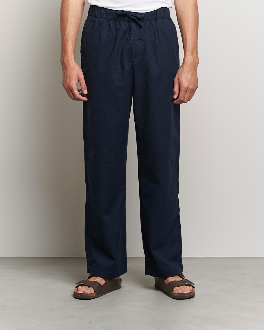Mies |  | Tekla | Flannel Pyjama Pants Midnight Blue