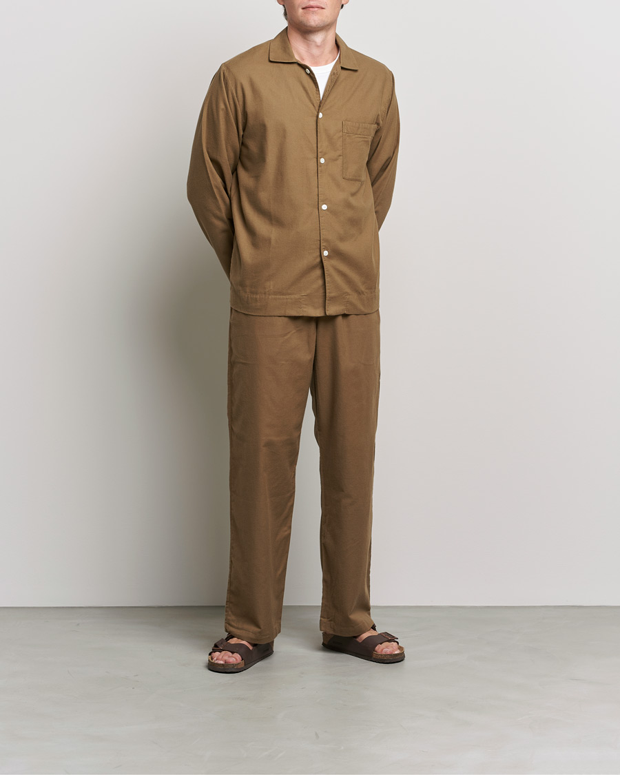 Mies | Yöpuvun housut | Tekla | Flannel Pyjama Pants Moss