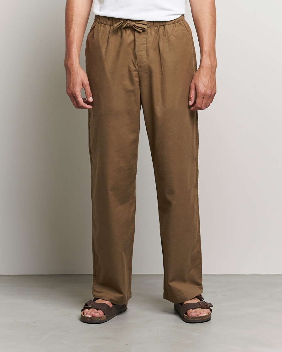Mies | Yöpuvun housut | Tekla | Flannel Pyjama Pants Moss