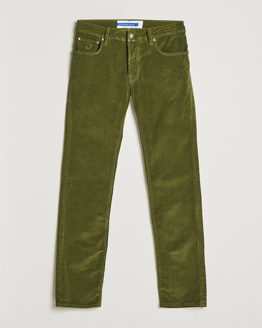 Miehet |  | Jacob Cohën | Bard 5-Pocket Corduroy Trousers Green
