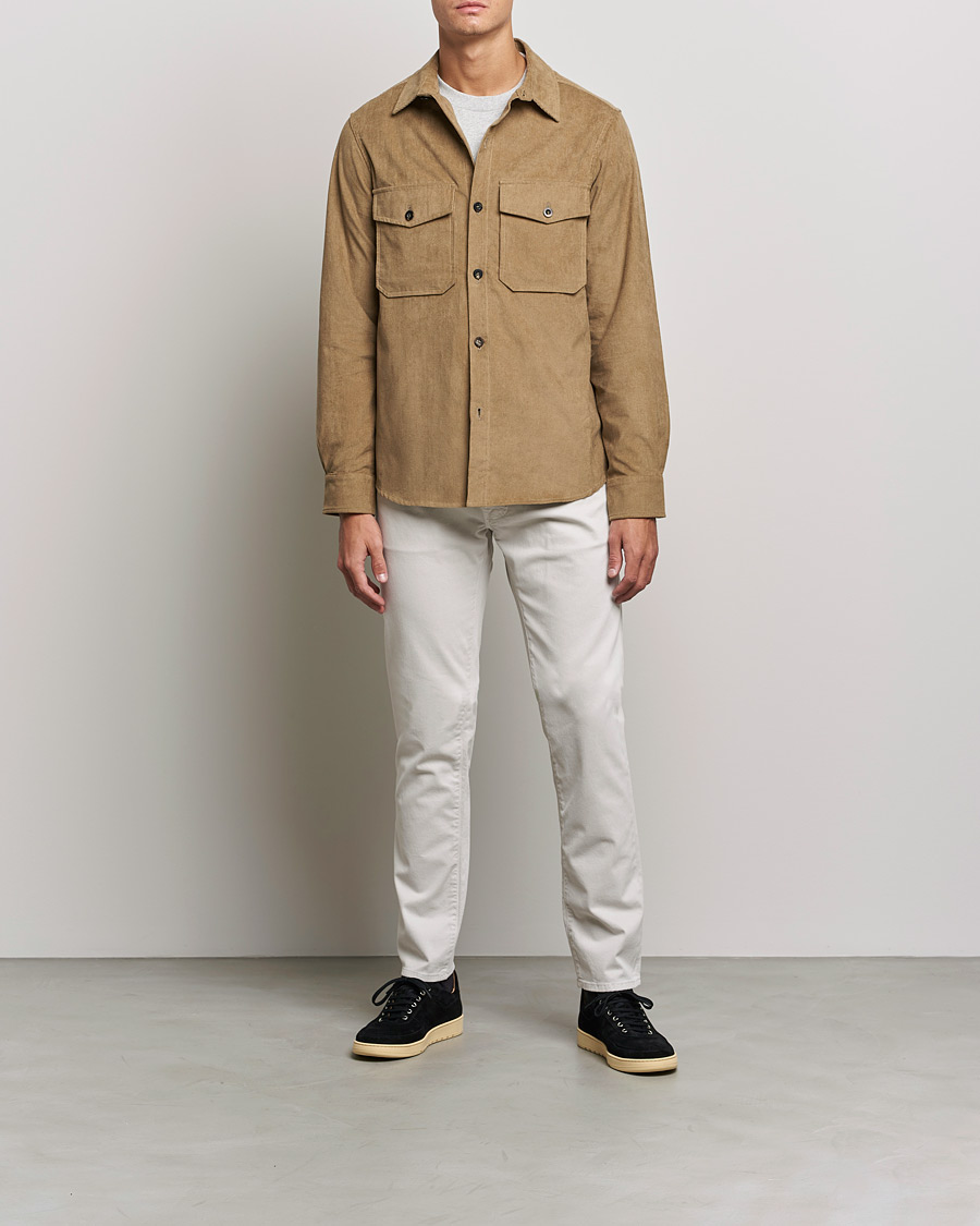 Mies | Viisitaskuhousut | Jacob Cohën | Bard 5-Pocket Cotton Trousers Off White