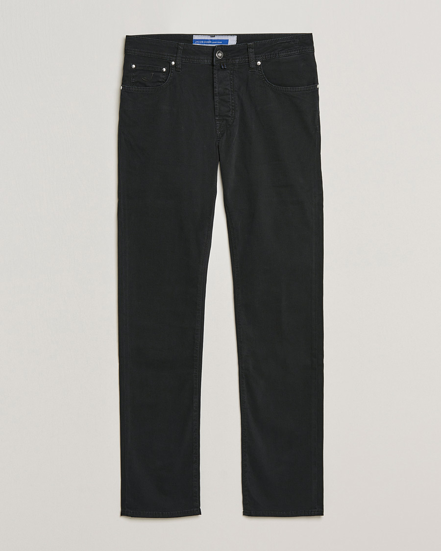 Mies | Housut | Jacob Cohën | Bard 5-Pocket Cotton Trousers Black
