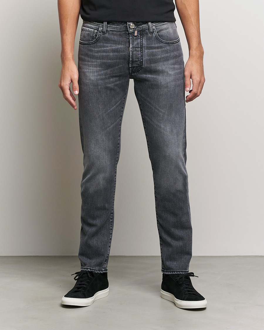 Mies | Jacob Cohën | Jacob Cohën | Bard Limited Edition Slim Fit Jeans Grey/Black