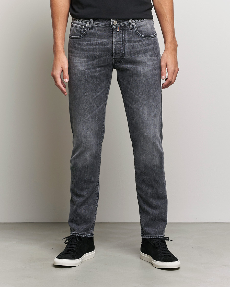 Mies | Farkut | Jacob Cohën | Bard Limited Edition Slim Fit Jeans Grey/Black