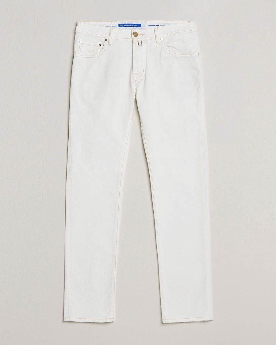 Mies | Farkut | Jacob Cohën | Nick Bio Cotton Slim Fit Jeans Off White