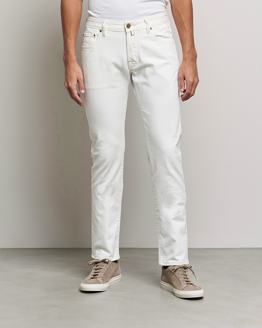 Mies | Farkut | Jacob Cohën | Nick Bio Cotton Slim Fit Jeans Off White
