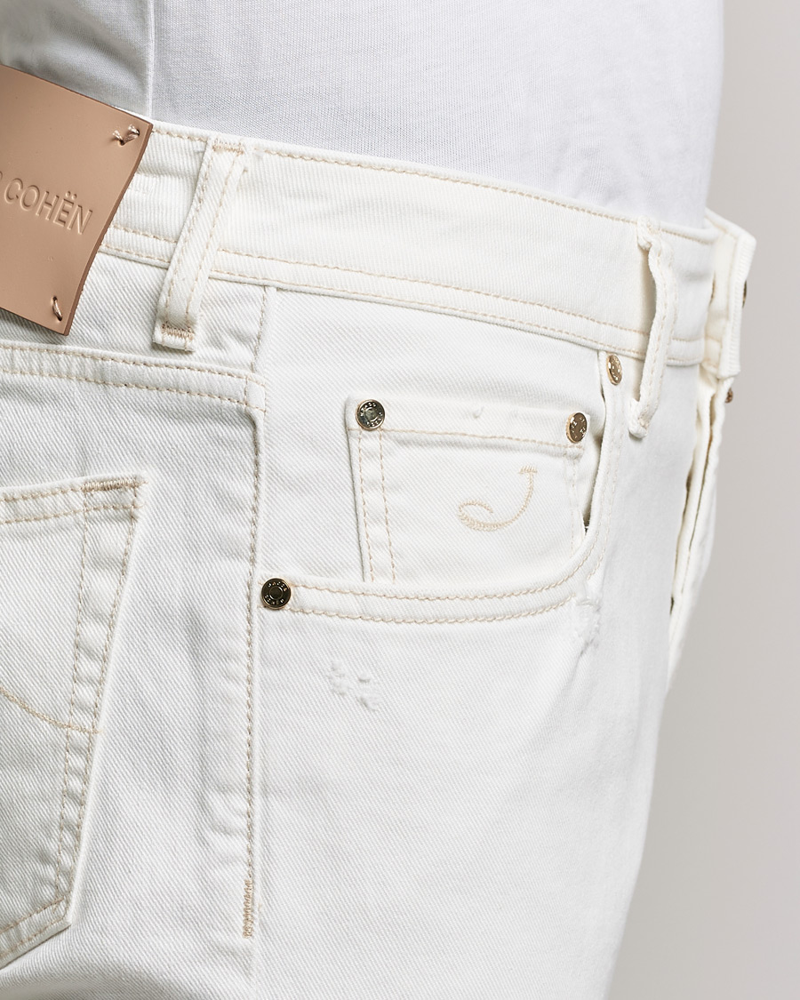 Mies | Farkut | Jacob Cohën | Nick Bio Cotton Slim Fit Jeans Off White