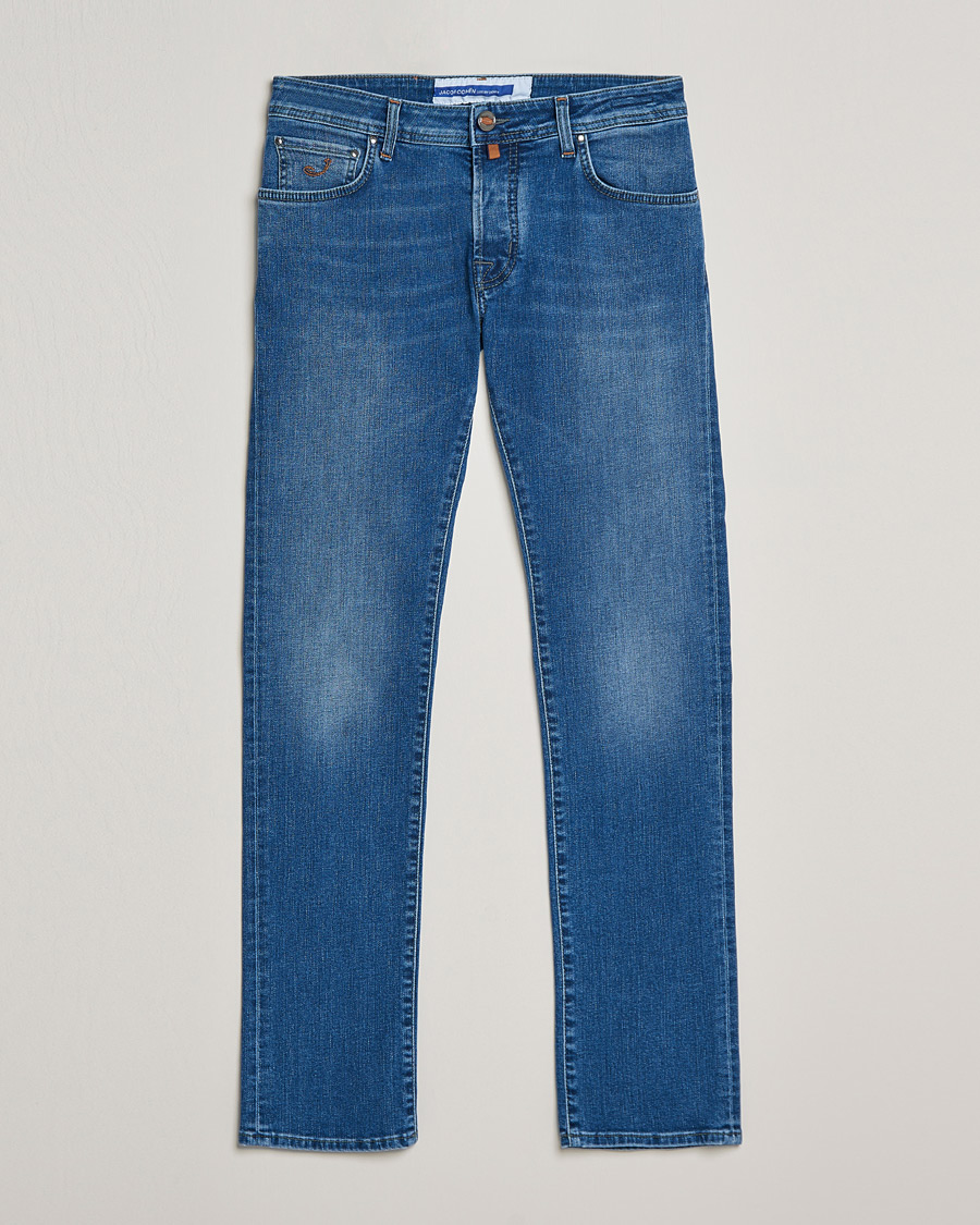 Mies | Farkut | Jacob Cohën | Nick Slim Fit Stretch Jeans Light Blue