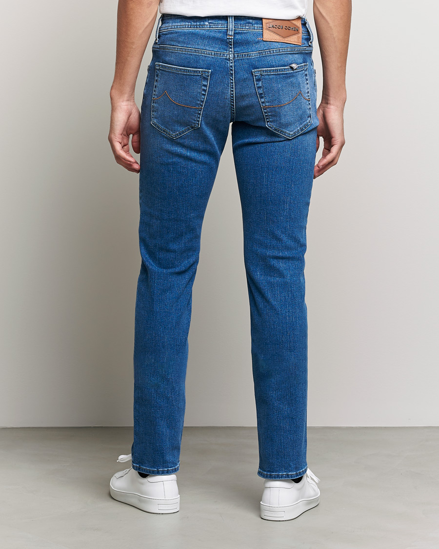 Mies | Farkut | Jacob Cohën | Nick Slim Fit Stretch Jeans Light Blue