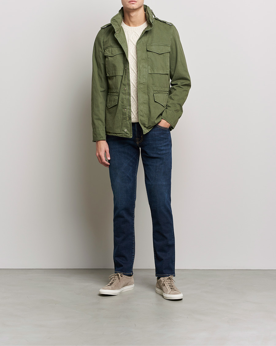 Mies | Farkut | Jacob Cohën | Nick Slim Fit Organic Cotton Jeans Mid Blue