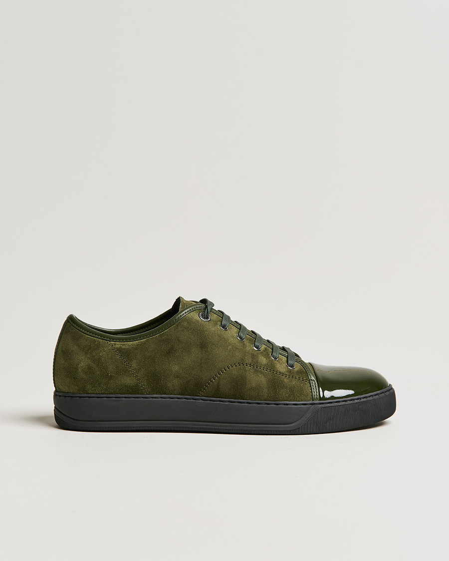Mies |  | Lanvin | Patent Cap Toe Sneaker Khaki