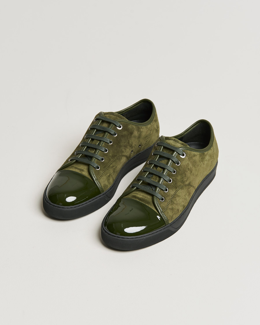 Mies |  | Lanvin | Patent Cap Toe Sneaker Khaki