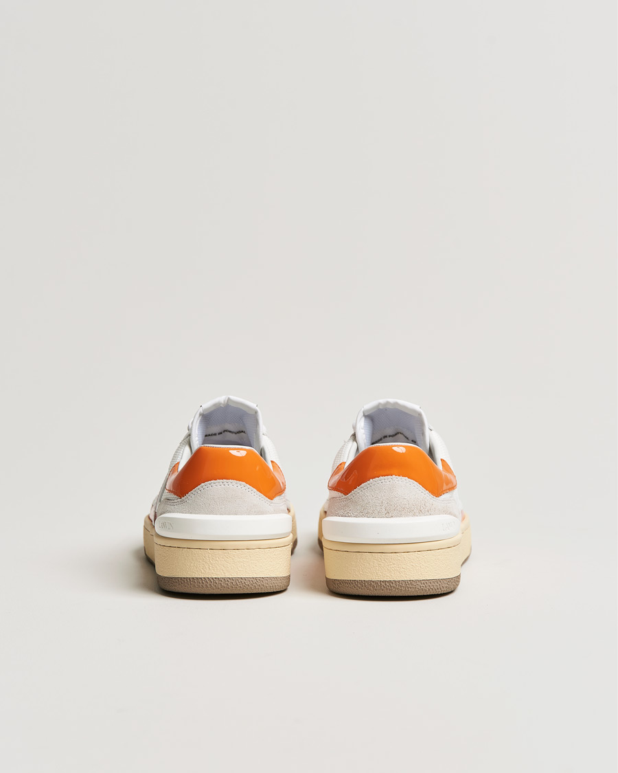 Mies | Lanvin Clay Low Top Sneakers White/Orange | Lanvin | Clay Low Top Sneakers White/Orange