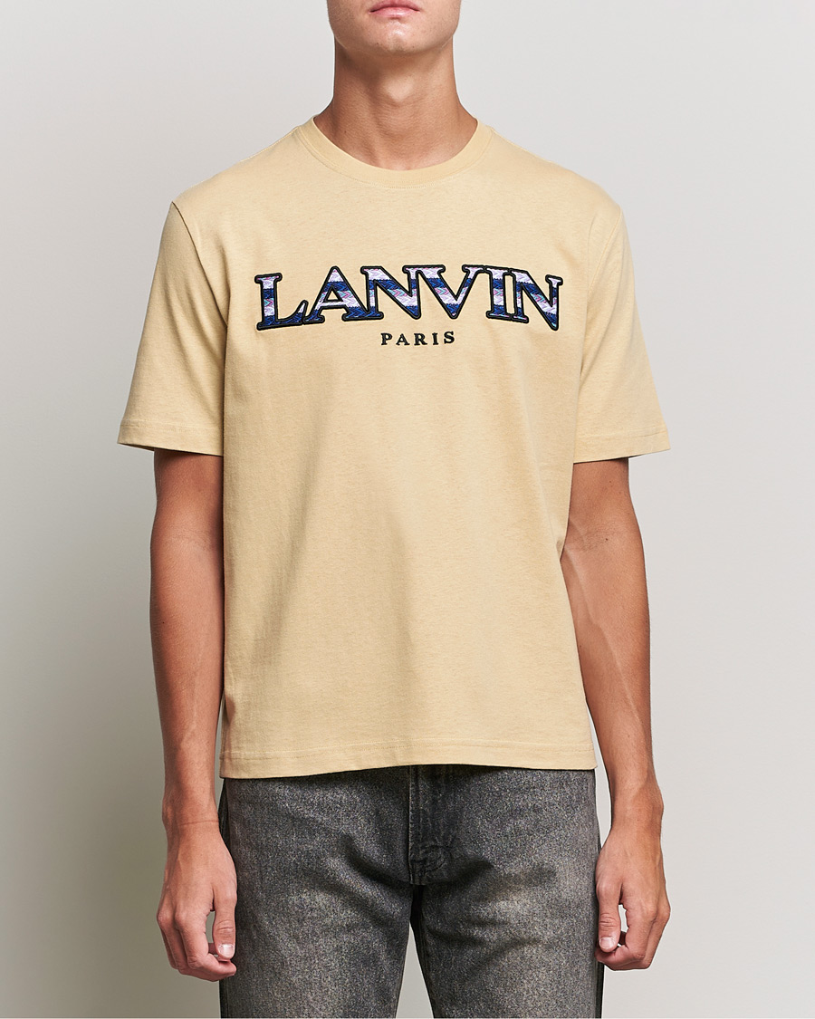 Mies | T-paidat | Lanvin | Curb Logo T-Shirt Beige