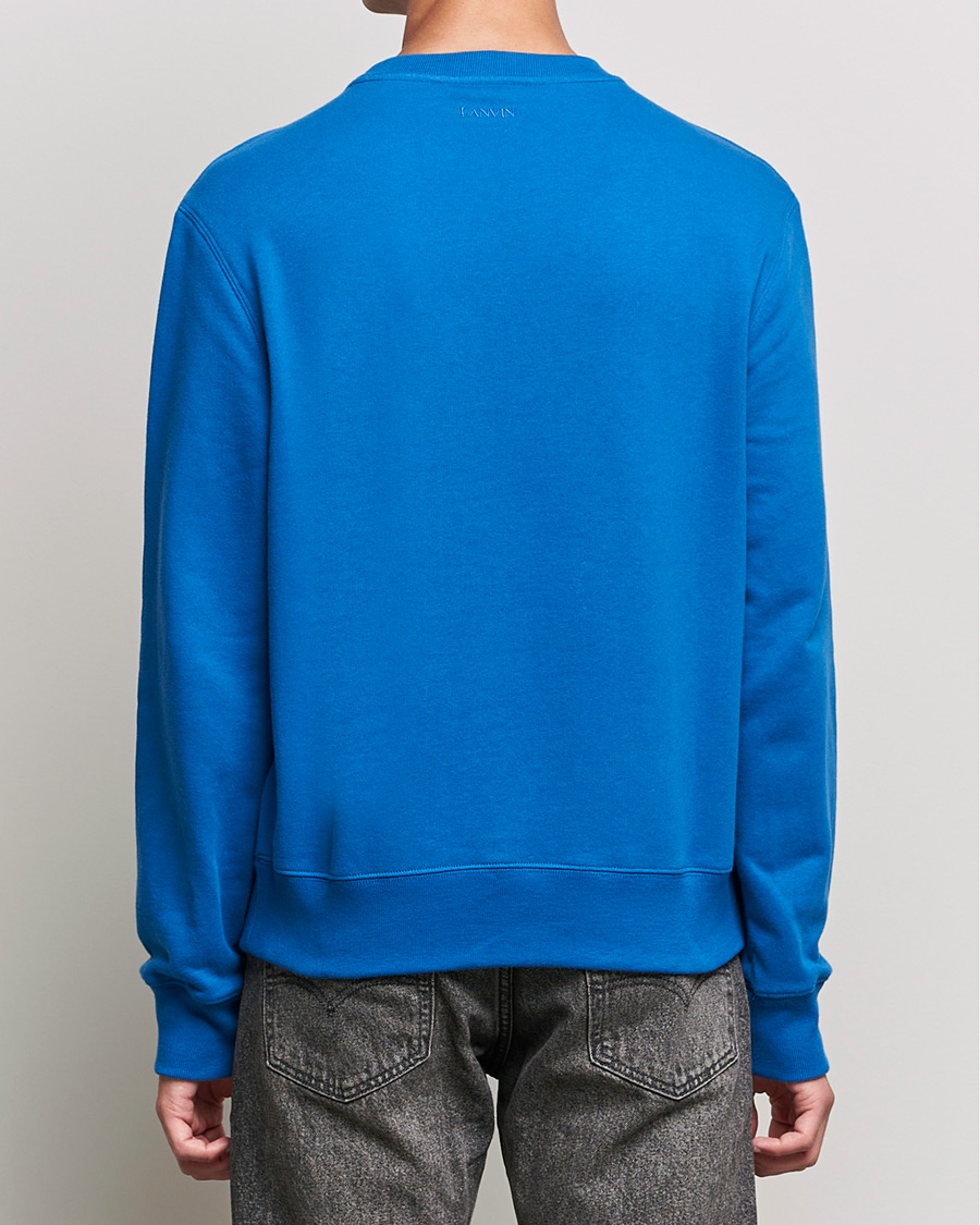 Mies | Puserot | Lanvin | Curb Logo Sweatshirt Blue Ocean