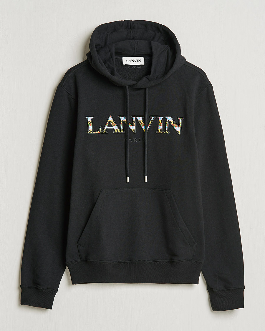 Mies | Puserot | Lanvin | Curb Logo Hoodie Black