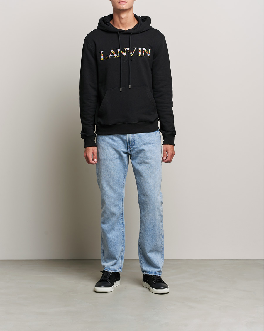 Mies | Puserot | Lanvin | Curb Logo Hoodie Black