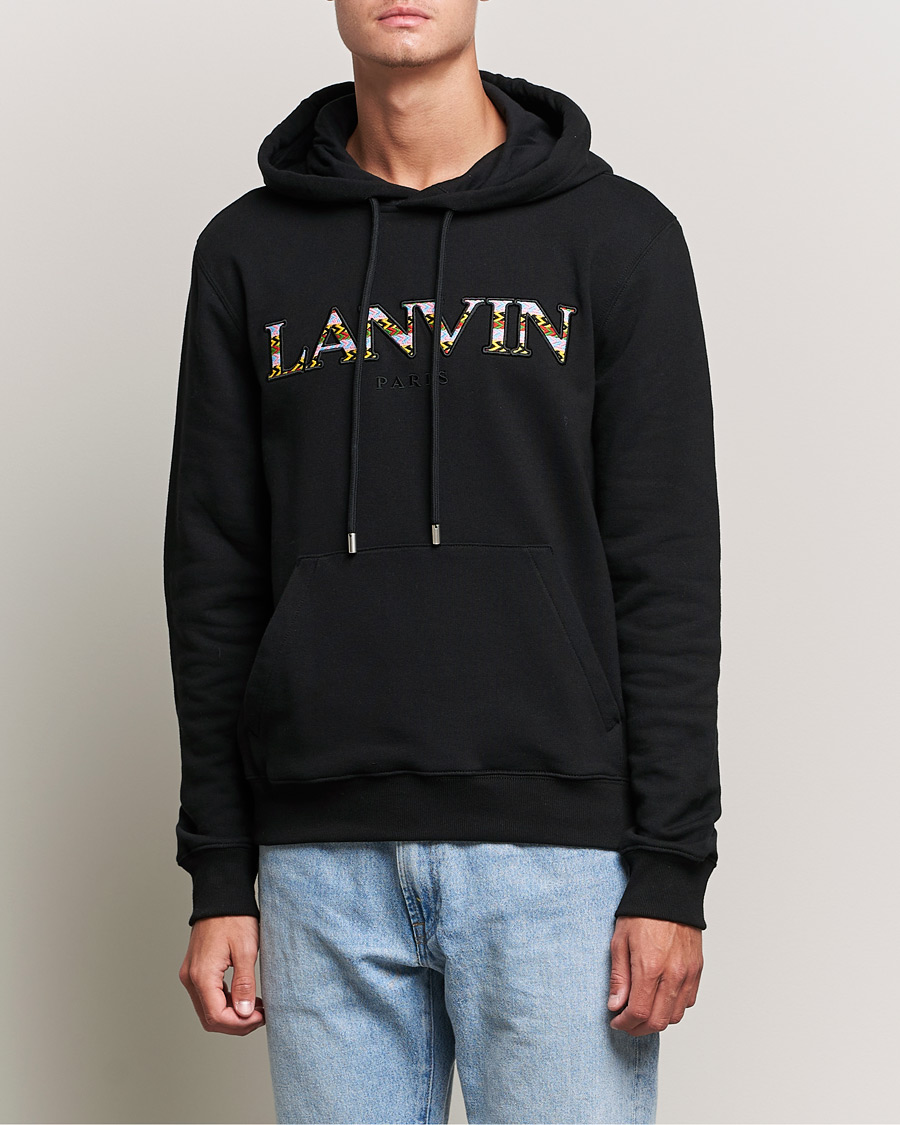 Mies | Puserot | Lanvin | Curb Logo Hoodie Black