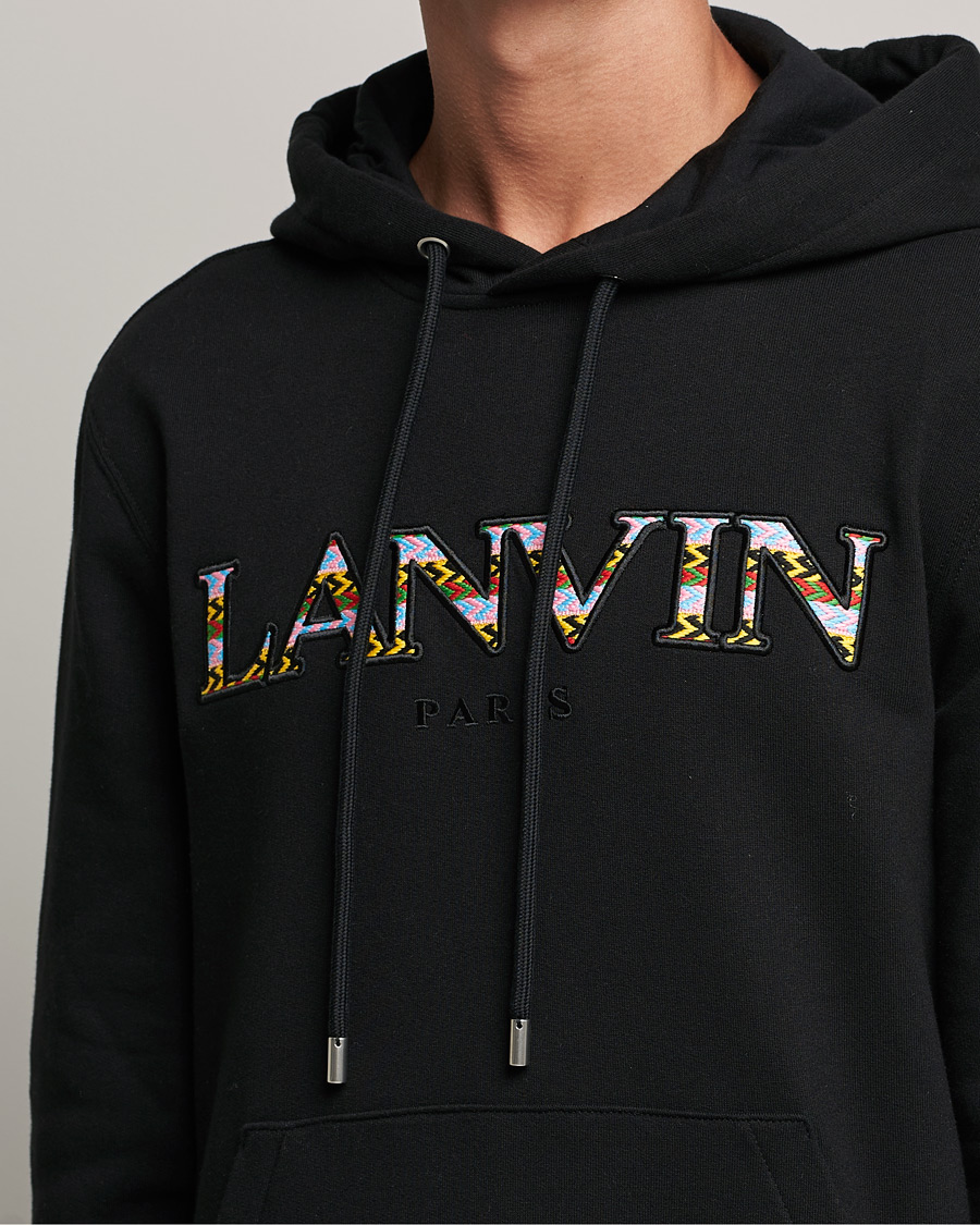 Mies | Puserot | Lanvin | Curb Logo Hoodie Black