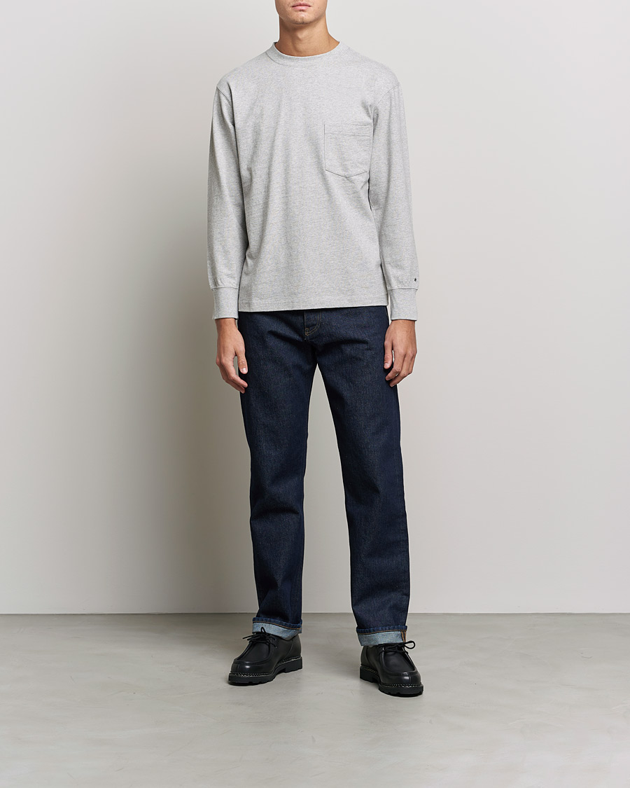 Mies | T-paidat | Snow Peak | Recycled Cotton Heavy L/S T shirt Medium Grey