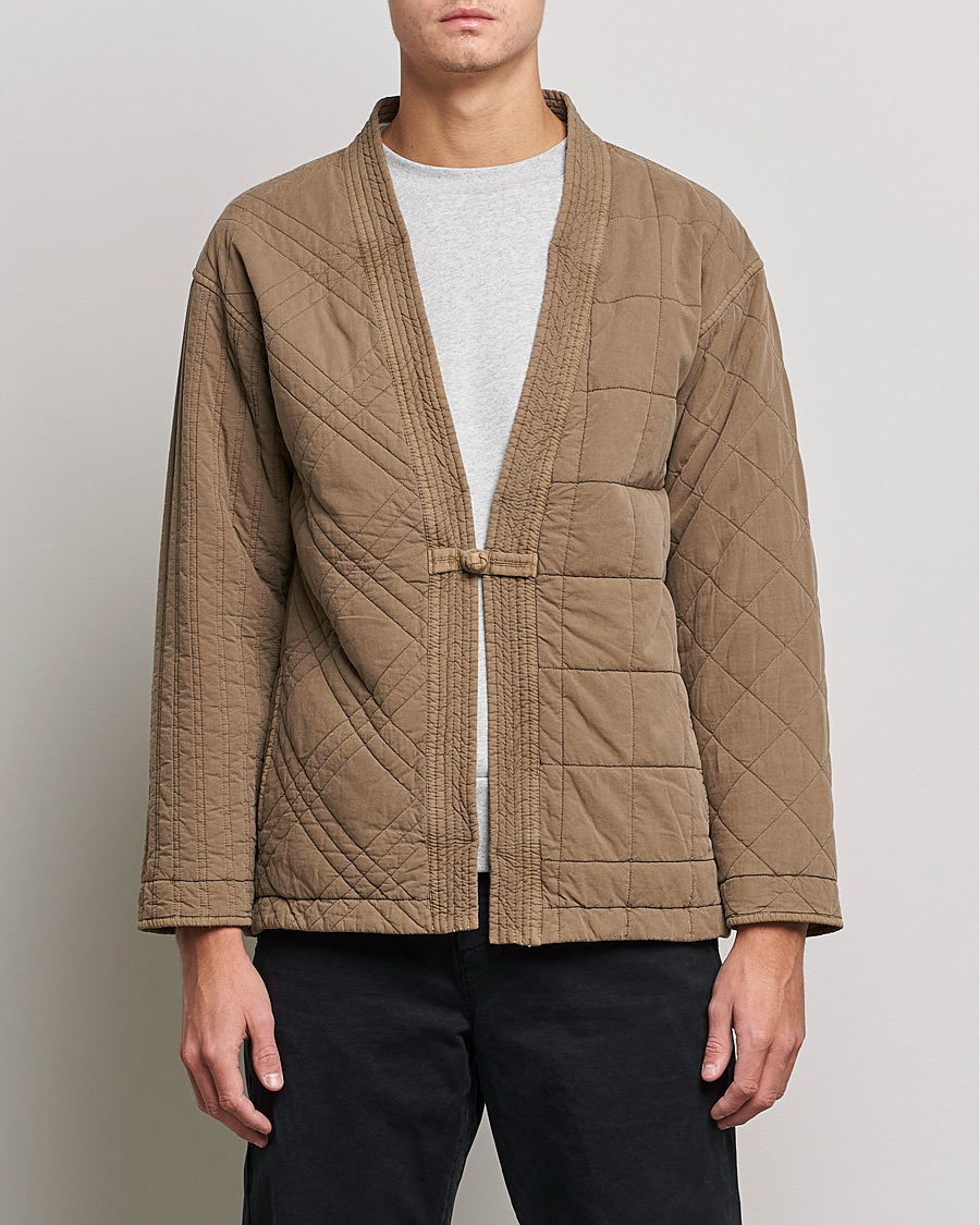 Mies | Puserot | Snow Peak | Patchwork Quilted Noragi Jacket Brown