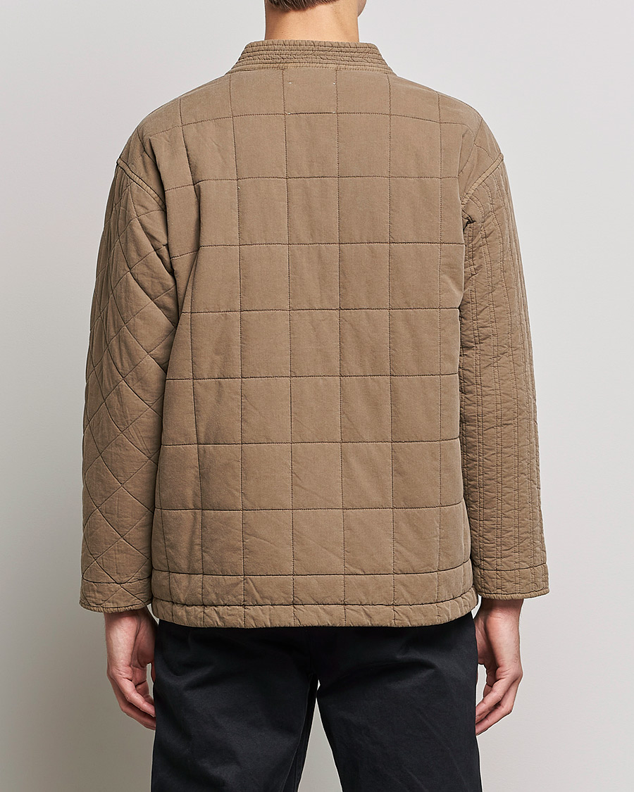 Mies | Puserot | Snow Peak | Patchwork Quilted Noragi Jacket Brown