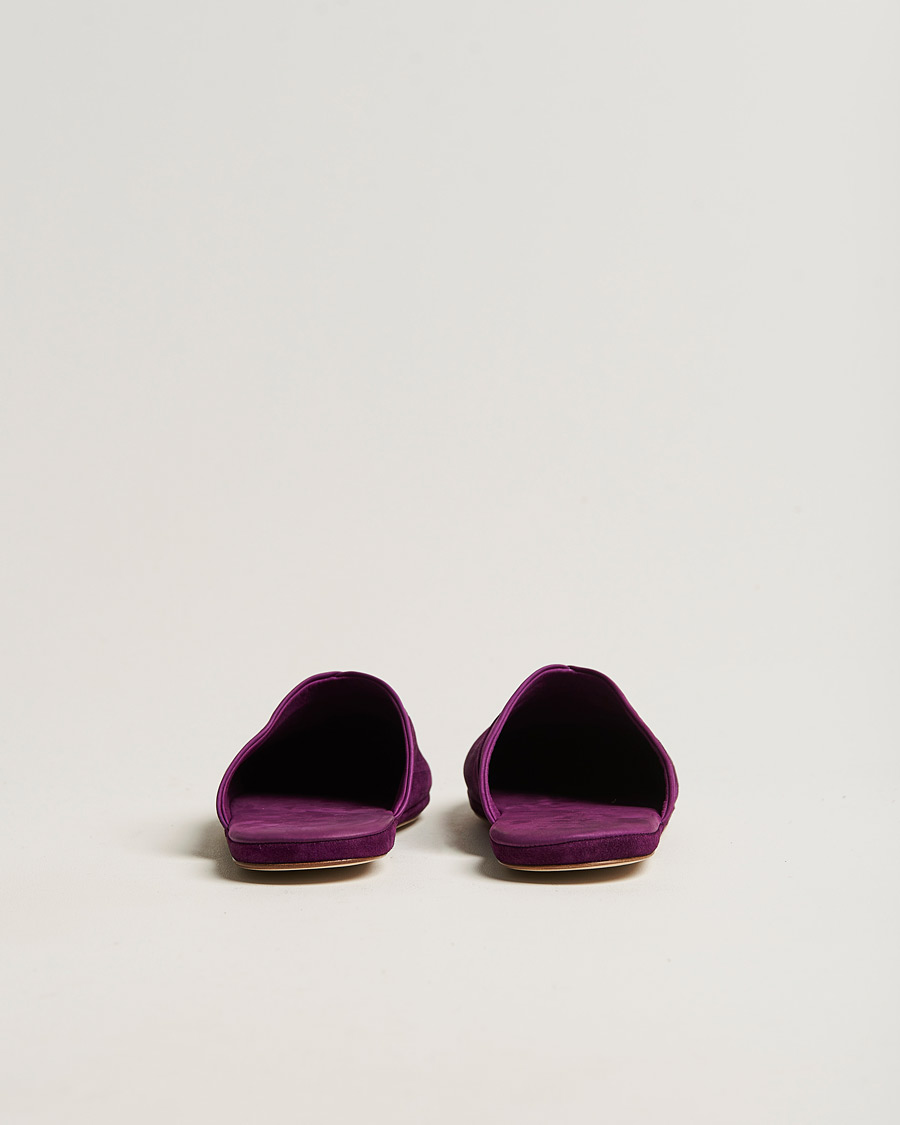 Mies | John Lobb Knighton Slipper Purple Cashmere Suede | John Lobb | Knighton Slipper Purple Cashmere Suede