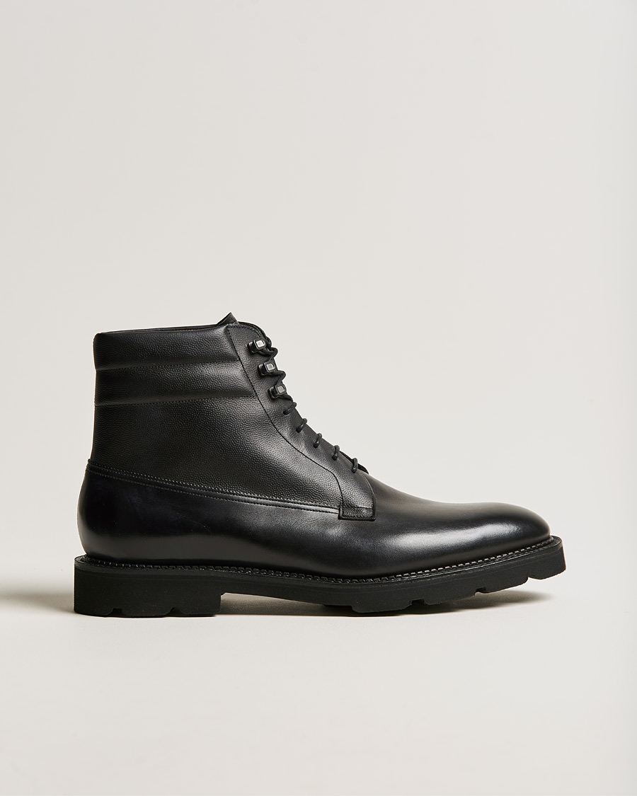 Mies | John Lobb Adler Leather Boot Black Calf | John Lobb | Adler Leather Boot Black Calf