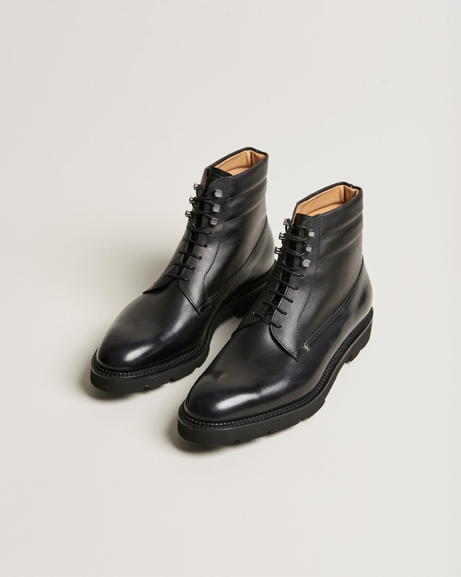 Mies | John Lobb Adler Leather Boot Black Calf | John Lobb | Adler Leather Boot Black Calf
