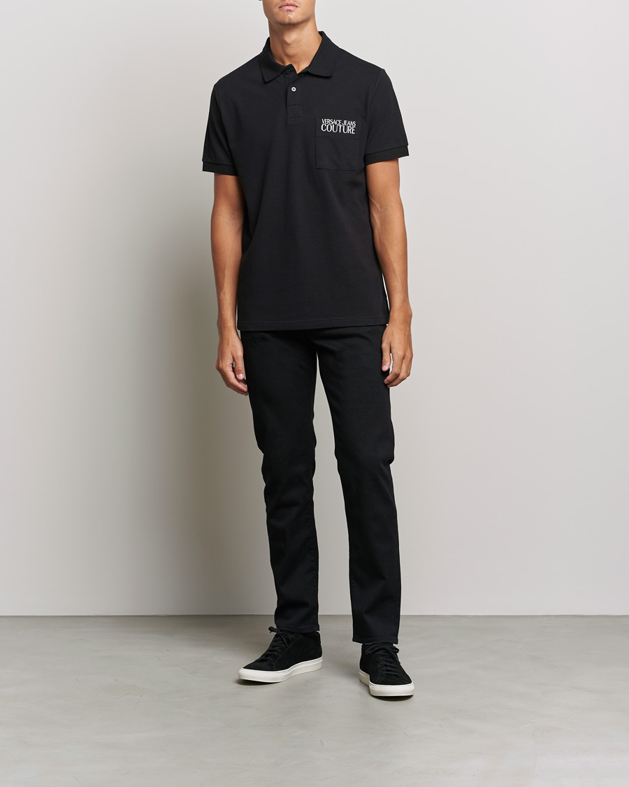 Mies | Pikeet | Versace Jeans Couture | Logo Polo Shirt Black