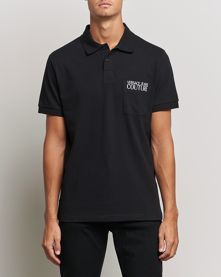 Mies | Pikeet | Versace Jeans Couture | Logo Polo Shirt Black