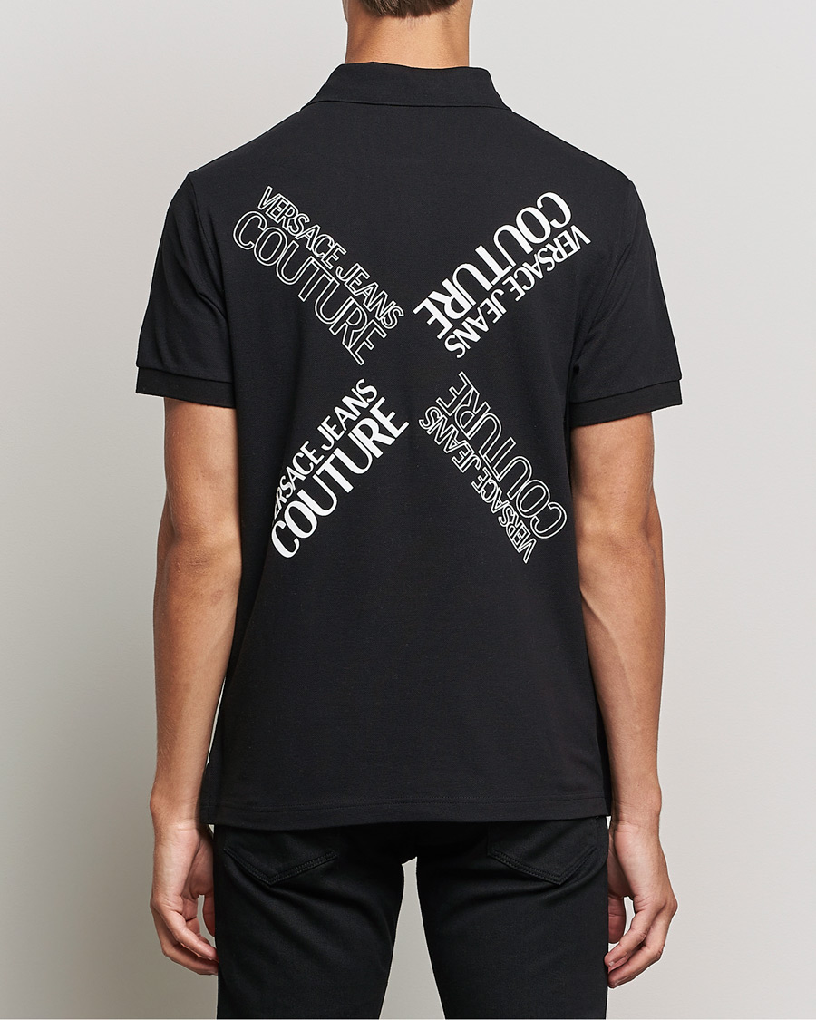 Mies | Pikeet | Versace Jeans Couture | Logo Polo Shirt Black